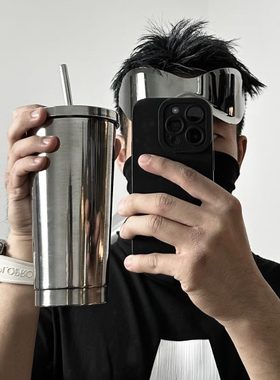 （现货）Objects系列巴黎水杯304不锈钢保温杯吸管杯水壶大容量男