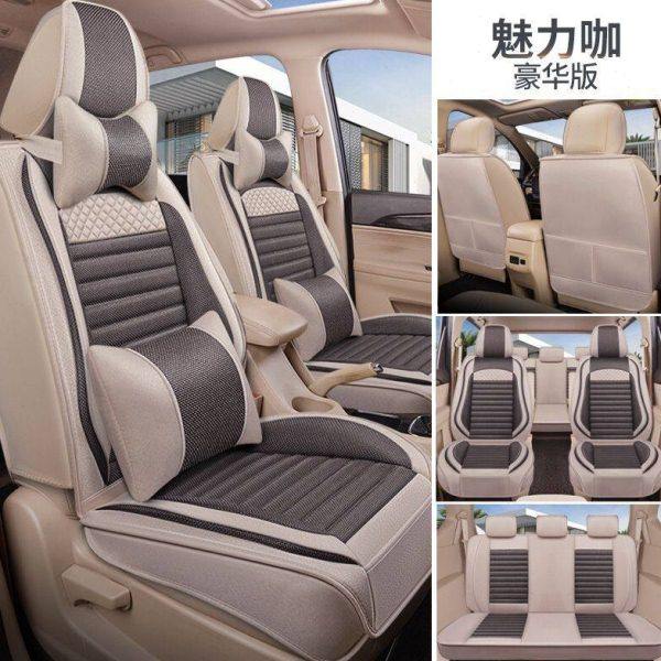宝骏730专用全亚麻七座座套2+2+3全包2+3+2四季冬夏汽车7坐坐垫椅