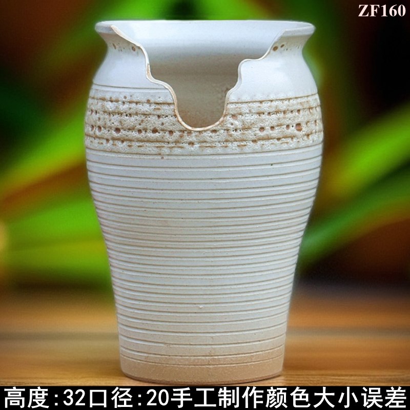 鱼尾花盆陶罐室内粗陶陶瓷盆户外新款加厚多肉R花盆特大号三角梅