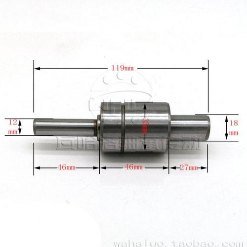 汽车水泵轴连轴承WB1835119轴承35*46总长119轴18 12