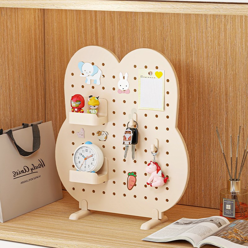 入户玄关收纳盒门口钥匙摆件置物架洞洞I板桌面抽屉式小杂物整理