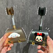 浴室淋浴头固定神器免打孔莲蓬头喷头挂座可调节固定底座