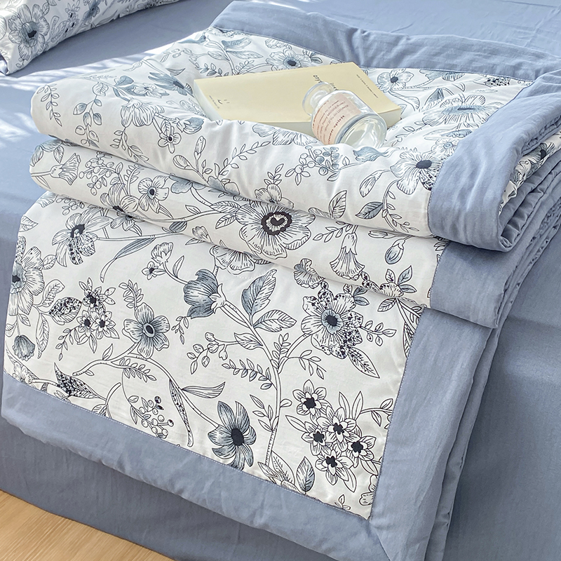 夏被夏凉被夏季i丝棉空调被单人夏天可机洗薄款被子双人薄被冷气