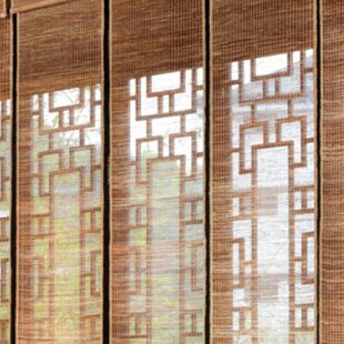 手工苎麻帘夏布挂帘定制布料茶室升降卷帘隔断玄关草帘透光半遮