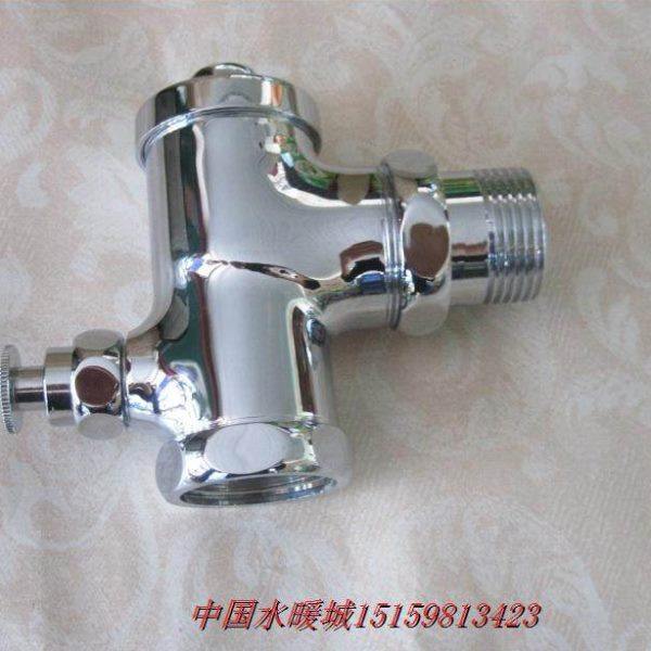 桂花款按钮式延时大便冲水阀 入墙式蹲坑自闭阀冲水器 手按冲洗阀