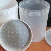 1升塑料桶涂料直桶大口瓶1公斤油漆1000ml加厚螺旋盖甜面酱粉末