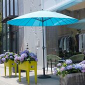 网红户外休闲遮阳伞 咖啡厅商用伞中柱伞 家用庭院花园院子阳台伞