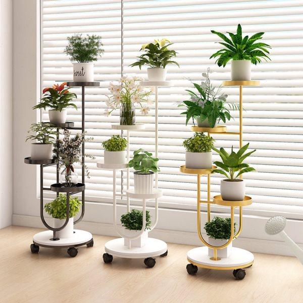 轻奢花架子客厅落地花架多层铁艺花盆托架阳台创意多肉展示置物架,收纳整理,阳台置物架,淘宝优惠券,粉丝福利购,淘宝优惠卷
