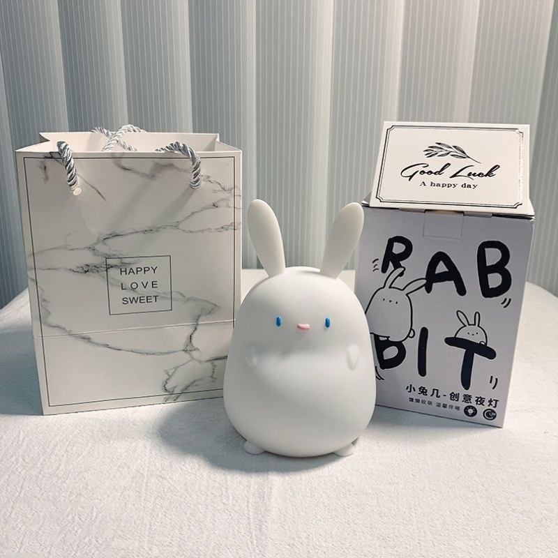 小兔几硅胶灯生日礼物男女生小夜灯小众有意义毕业实用有意义