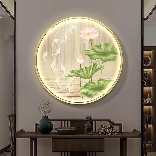 中式入户玄关装饰画高级