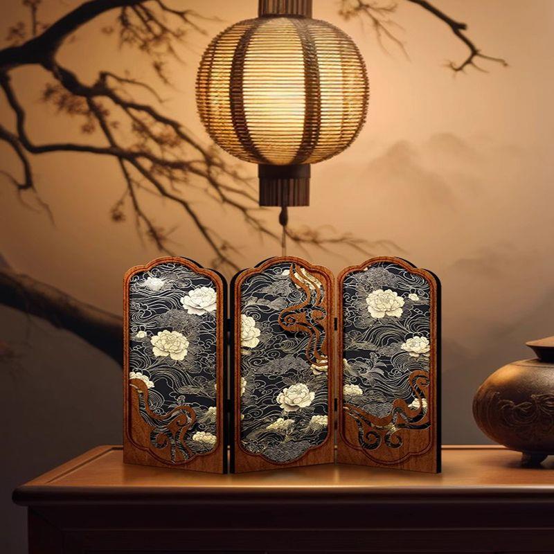 桌面小屏风摆画古风中客