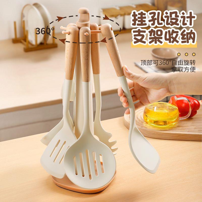 家用硅胶锅铲厨具套装耐