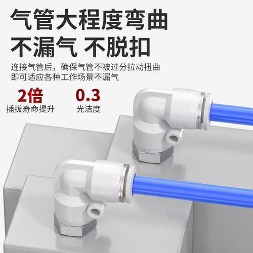 气动气管快速接头螺纹弯