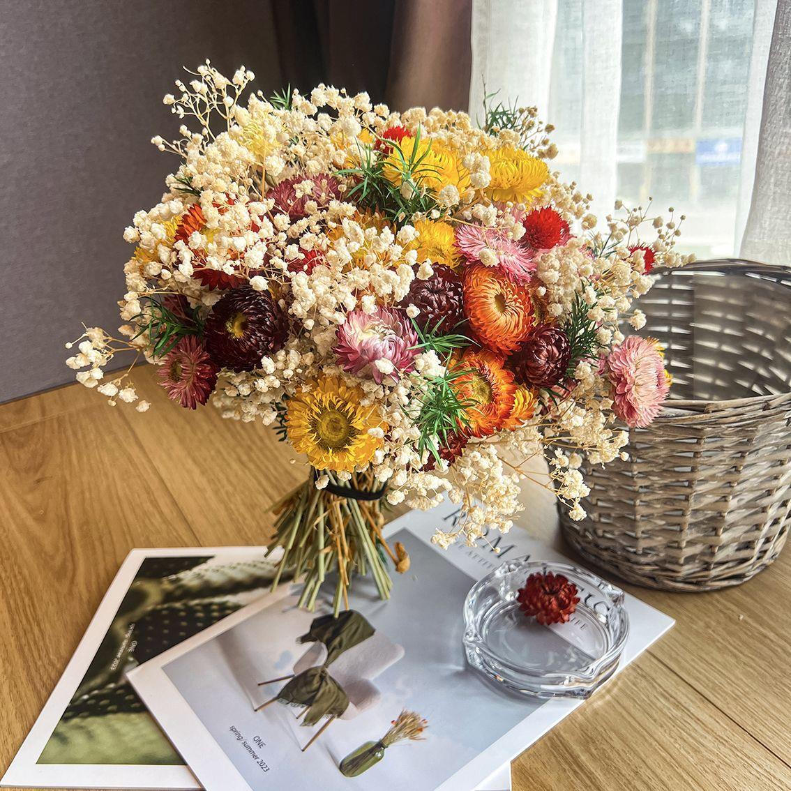 满天星七彩小雏菊干花永