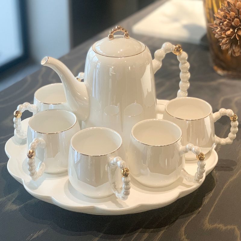 术本水杯套装家用客厅待客喝水杯子茶杯茶具茶壶乔迁新居水具整套