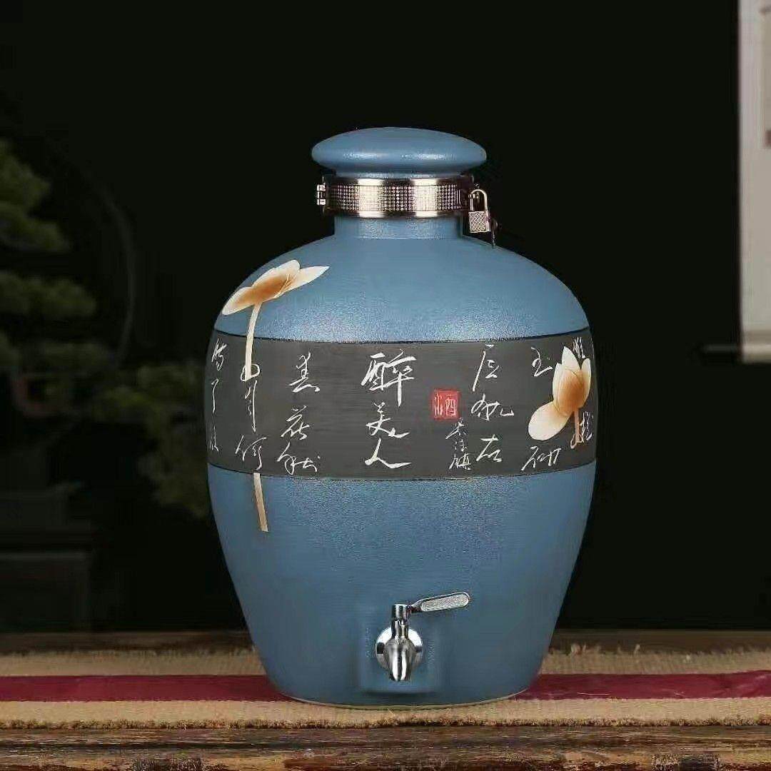 泡酒坛子家用密封景德镇