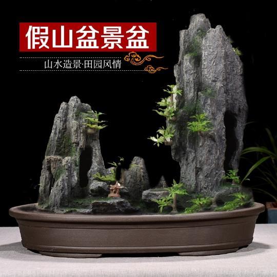 紫砂花盆特大盆景盆椭圆