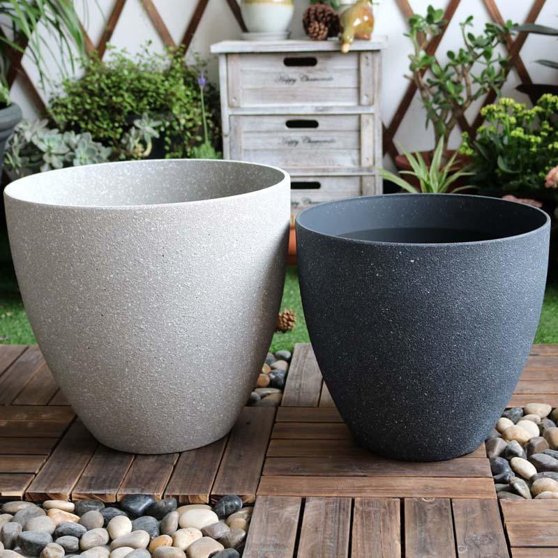 塑料花盆北欧加厚磨砂大