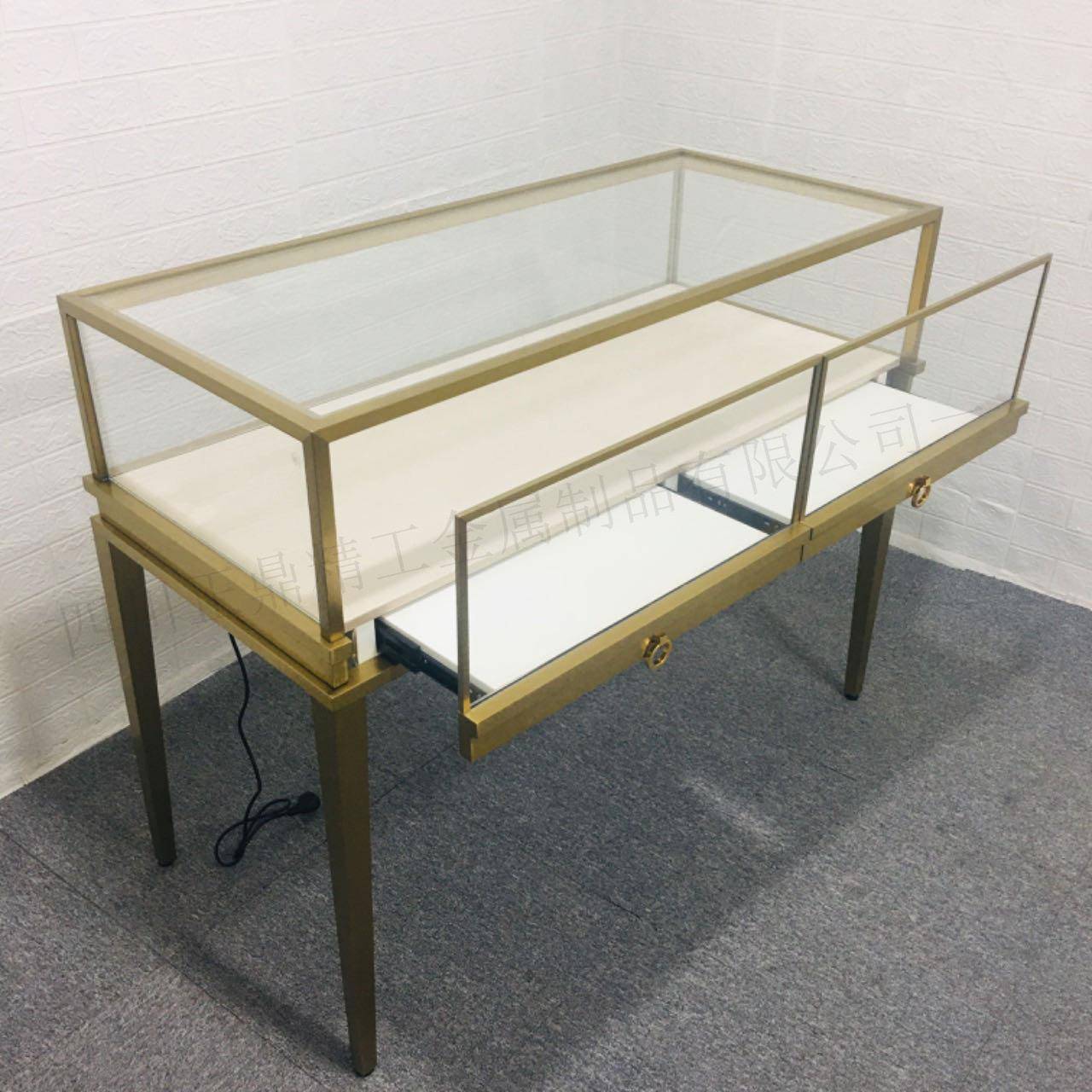 珠首饰柜展示柜陈列柜不锈钢玻璃展柜风现货1200550950