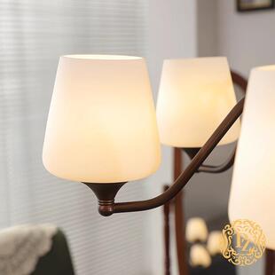 赞中古199厅风客厅吊灯简法约式复古餐厅大主灯美帝式铁艺卧室灯