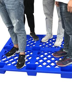 现货新胶单面九DJG脚塑料托盘网熟格料九脚潮防垫仓板叉车卡板栈