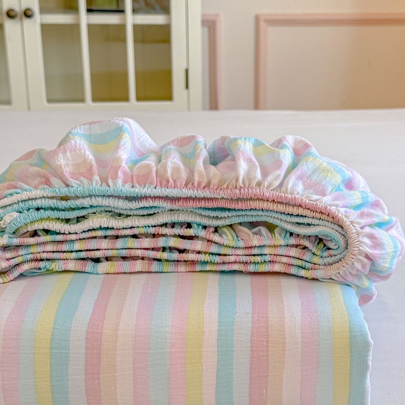 双层纱床笠单件床罩小清新2025新款床垫防尘床S包床套罩四季通用