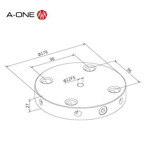 A-N点E机床虎3A-11024钳动快速更换定位系统夹具底盘工件夹具O手