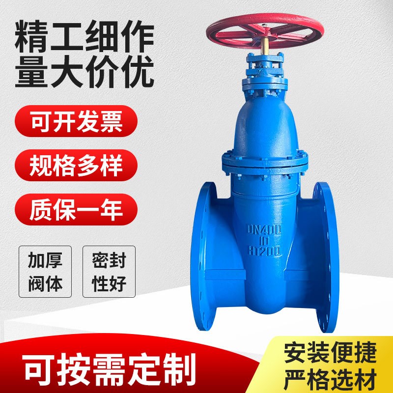 铸铁暗杆闸阀Z45T/W-PN10 DN50-600法兰闸阀 管道污水处理 硬密封