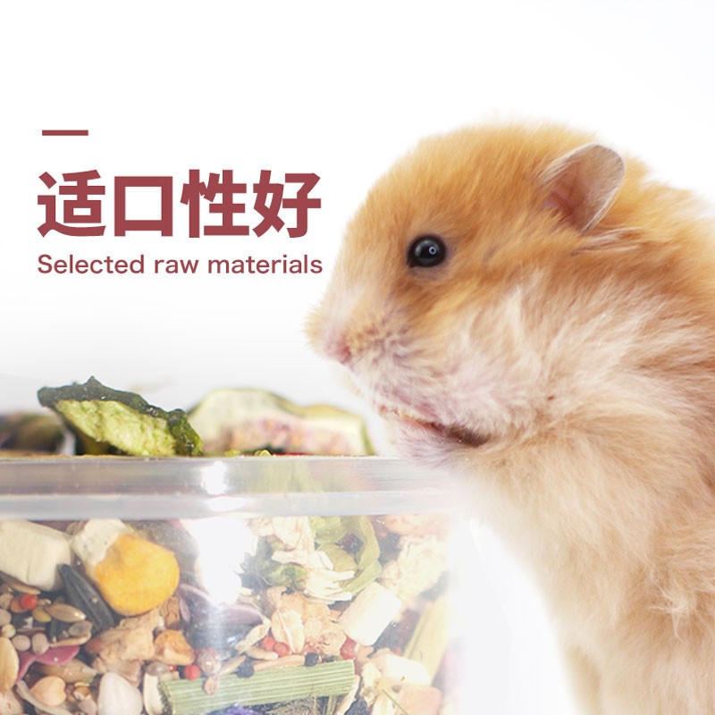 满即包邮哈姆神奇仓鼠金丝熊自配主粮食长胖不挑食能增肥罐装700g