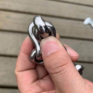 猛犬不锈钢狗脖圈中大型犬P链罗威纳卡斯罗藏獒脖套8毫米粗狗脖链