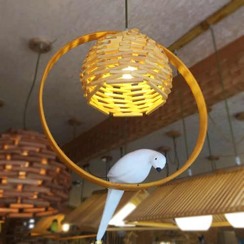 赶灯荟小鸟吊灯 现代简约创意个性卧室楼梯间阳台灯 过道玄关吊灯