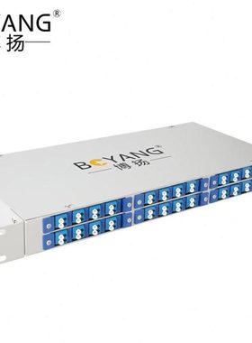 博扬 机架式24口光纤终端盒48芯通用型LC口光纤盒子 BY-LCMM-48