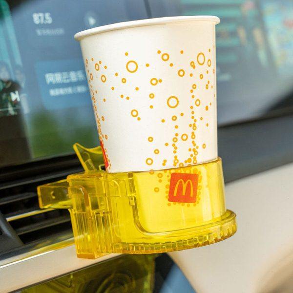 车载水杯架水壶架固定座汽车空调出风口置物架子拓展固定器茶杯托