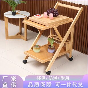 简约家用移动手推车客厅酒水车酒店可移动厨房餐车酒店传菜推车子