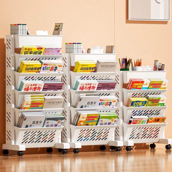 可移动教室桌边书架墙面书桌书本组合收纳书置物架挂课桌边小推车,收纳整理,书桌收纳置物架,淘宝优惠券,粉丝福利购,淘宝优惠卷