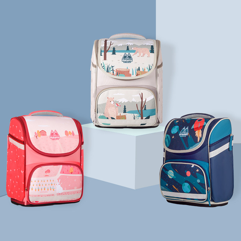 玛汀斯2022新k款书包女小学生一至三到六年级减负护脊男童背包超