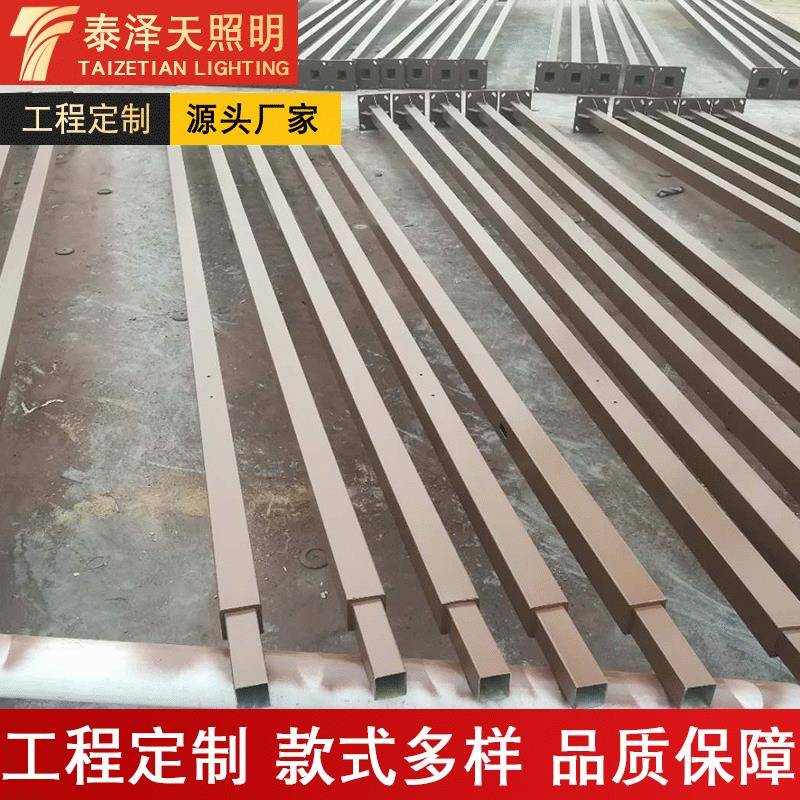 厂家6米路灯杆方形3.5米5米庭院道路照明热镀锌方管路灯杆
