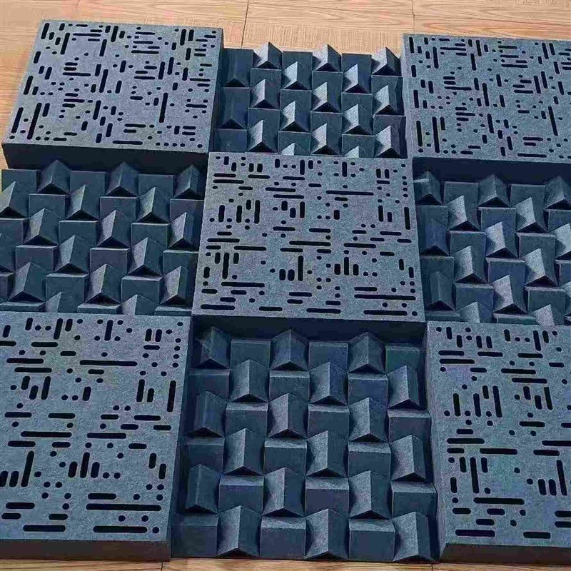 吸音扩散消除吸音板回声高中低宽频内置环保高密度聚W酯纤维吸音