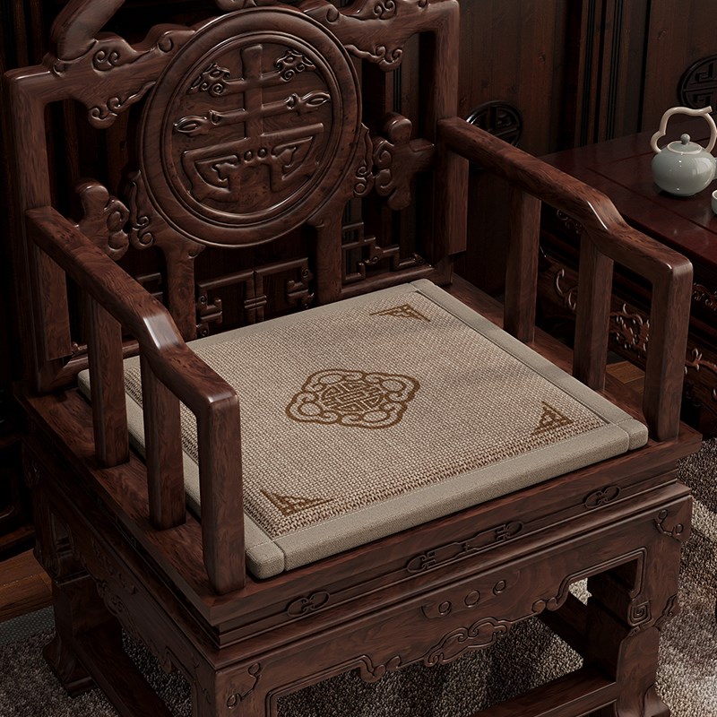 坐垫太师椅d椅垫厚实柔软中式实木沙发垫红木椅垫耐磨茶桌圈椅座