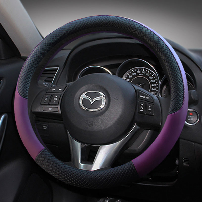 马自达CX5马六6阿特兹睿翼8三四季方向盘套L汽车用品小车把套38CM