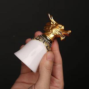 高端羊脂玉十二肖陶瓷酒生具套装酒商杯分BSP酒器务送礼节礼假日