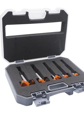 红色木工孔开器套装窗5PC铰链石膏板木材取孔门钻合WZM页木工平翼