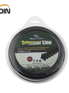 打草绳带耐齿锯齿打草线割草绳工厂Trimm锯齿黑erline通磨用配件