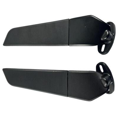 定制摩托车后镜车跑车改装带灯镜定车风68364翼电瓶跑视车镜反转