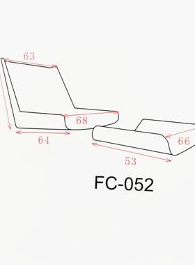 F闲C-052办公椅轻奢风简约NAB休百搭高级天然木皮弯胶板合板风多