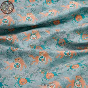 织新仿宋锦LXZM-89马提款唐装马甲色花布料中式旗袍童装面料