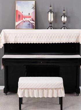 式欧高级感钢防尘半罩罩现代简约高端F6M69905大琴气钢琴套遮盖布