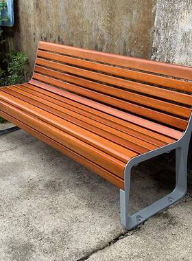 防园椅户外长椅腐木靠背双人47599息长条椅小区广场休休闲椅公景