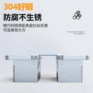 加厚不锈钢十字暗合页隐形藏门叠门源利嘉十隐藏折铰链门木门暗铰