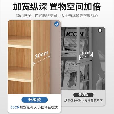 书架物架落地多层家用客厅收纳储物窄柜儿置书卧柜室25956书童架